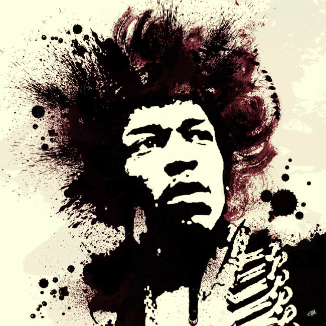 Jimi Hendrix Canvas Art Print