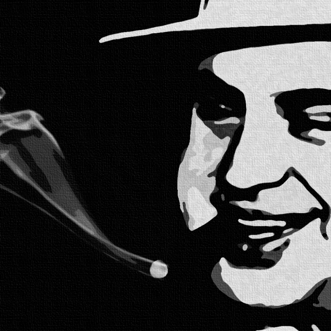 Al Capone Canvas Print Detail