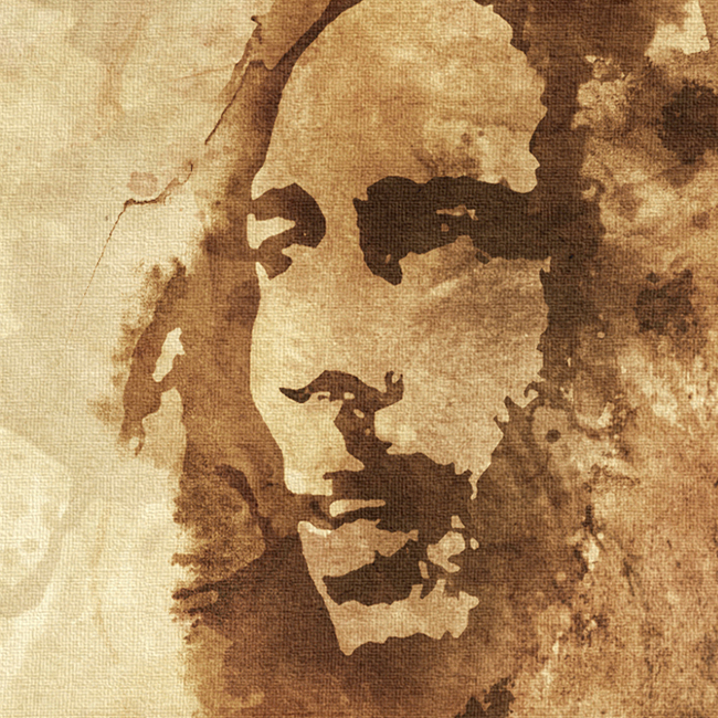 Bob Marley Canvas Painting Detail