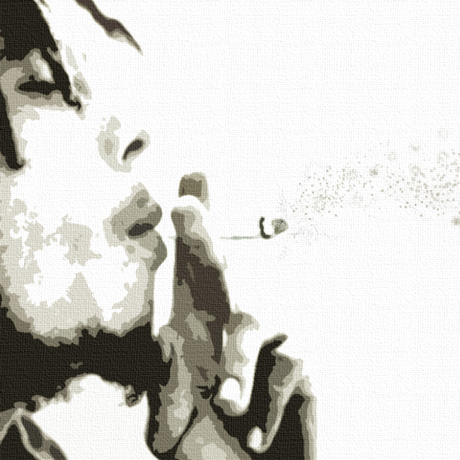 Bob Marley Pop Art Canvas Print Detail