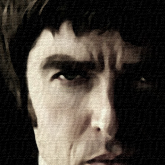 Noel Gallagher Canvas Print Detail